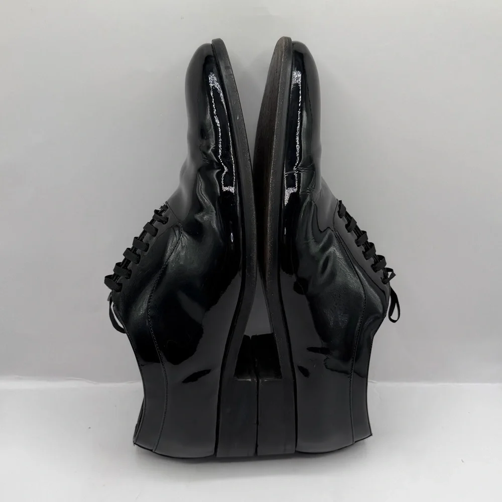 Suitsupply Tuxedo Shoes Mens 44 US 11 Black Patent Leather Oxford Formal